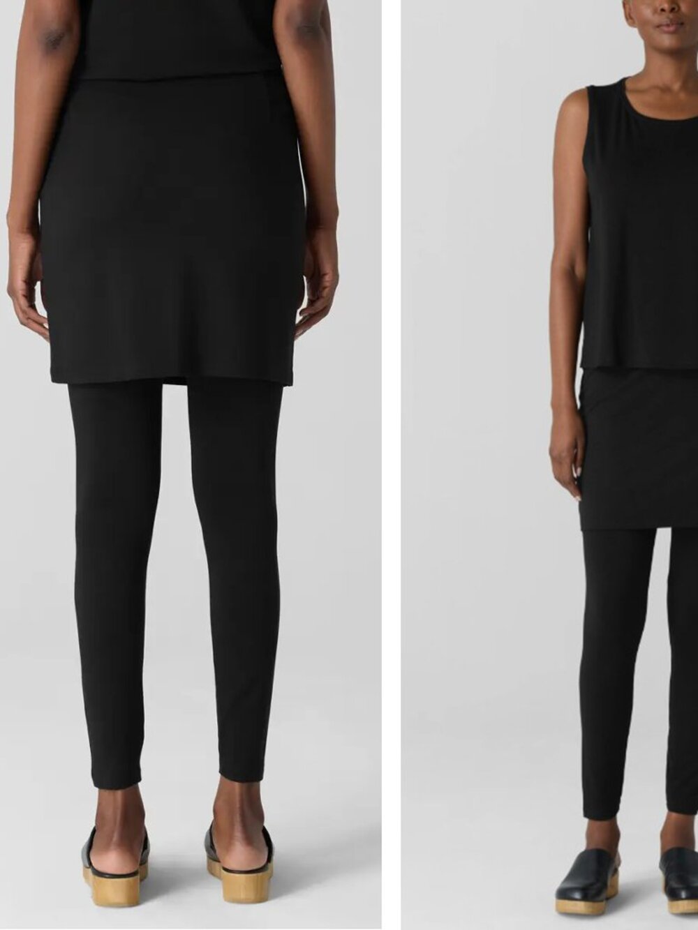 Eileen Fisher NWT ($138) Skirted Ankle Leggings Size XL